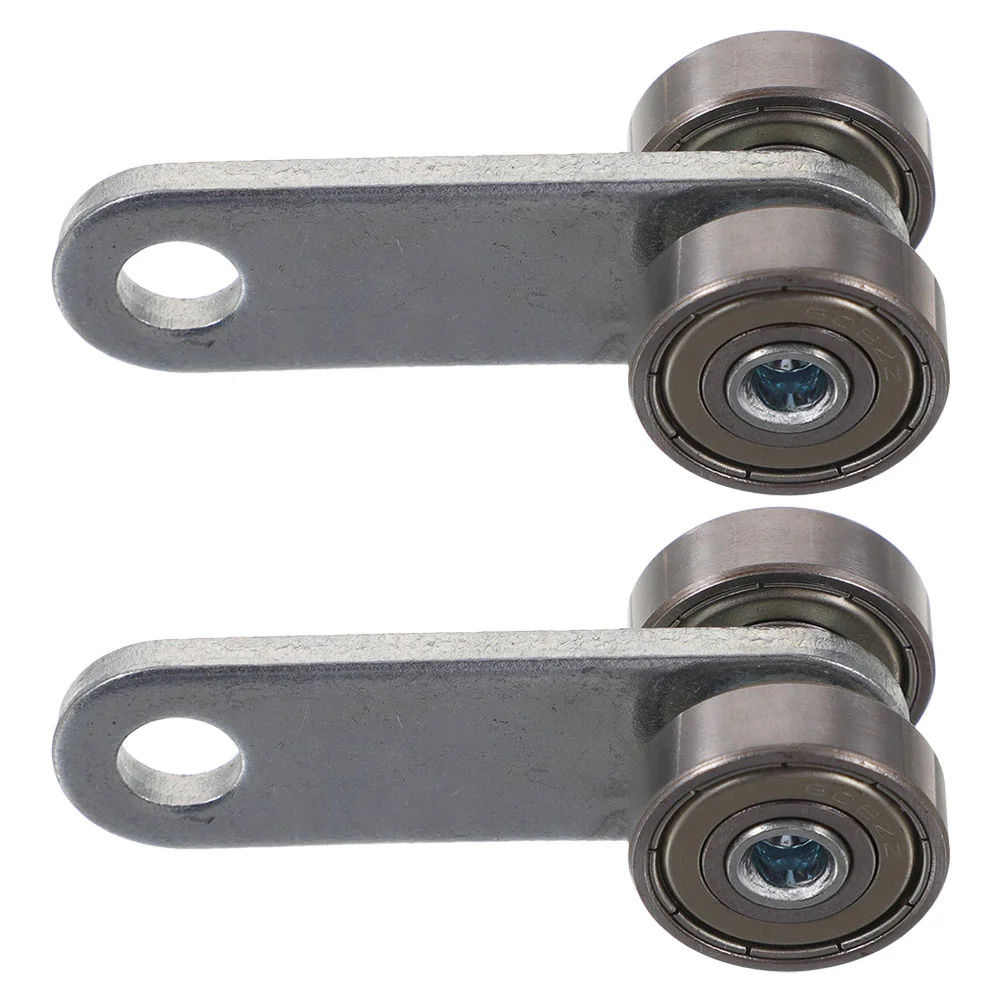 2 Pcs Curtain Sliding Door Pulley Fitness Trolley Assembly Wheel Steel Window Accessories