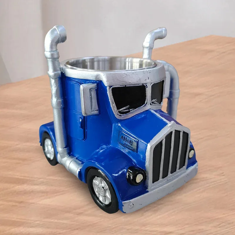 

TOPLIVING Large Capacity Semi Truck Coffee Mug Unique Stainless Steel Gift for Coffee Lovers and Truck Enthusiasts