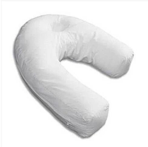 U Shape Pillow Neck Back Pillow Side Sleeper Contour Pillow with Ear Hole for Sleeping on Your Side for Neck Shoulder