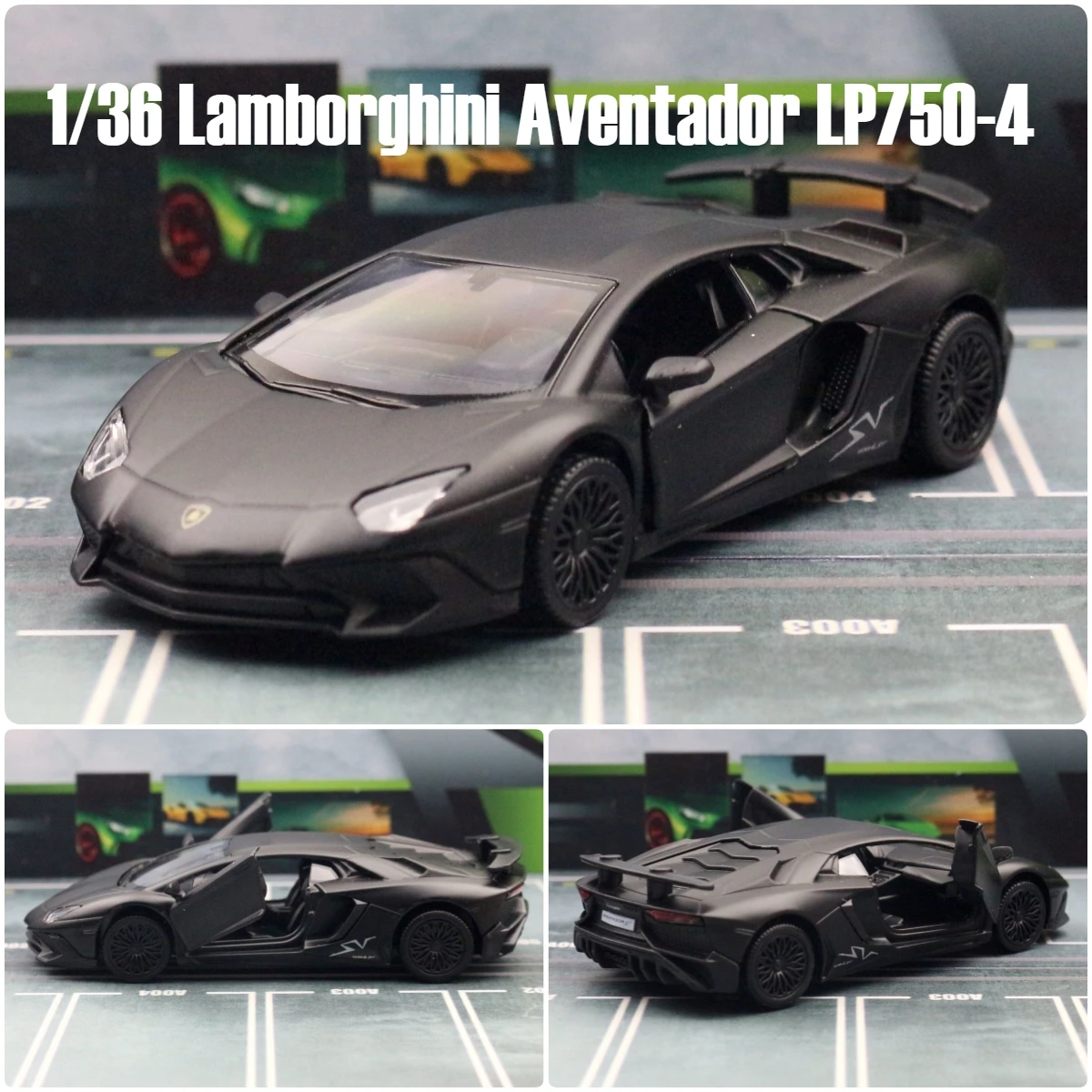 1/36 Lamborghini Aventador LP750-4 SV Coupe Toy Car RMZ City