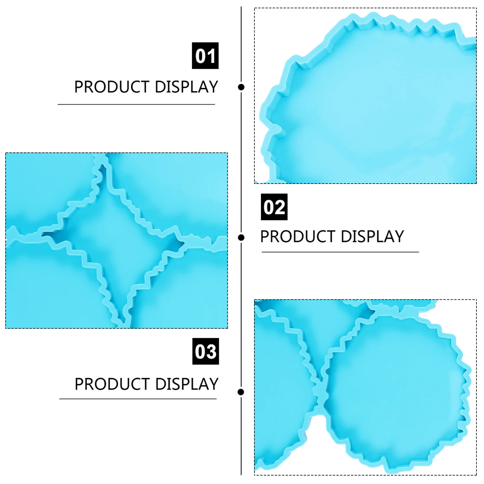 

Storage Rack Mold Crystal Epoxy Coaster Making Silicone Mould DIY Cup Mat Handmade