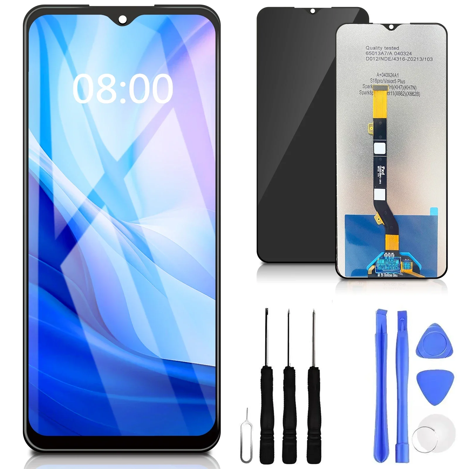 ЖК-дисплей 6,6 дюйма для Tecno Spark8P KG7 Spark9 Pro KH7 KH7N KH7H