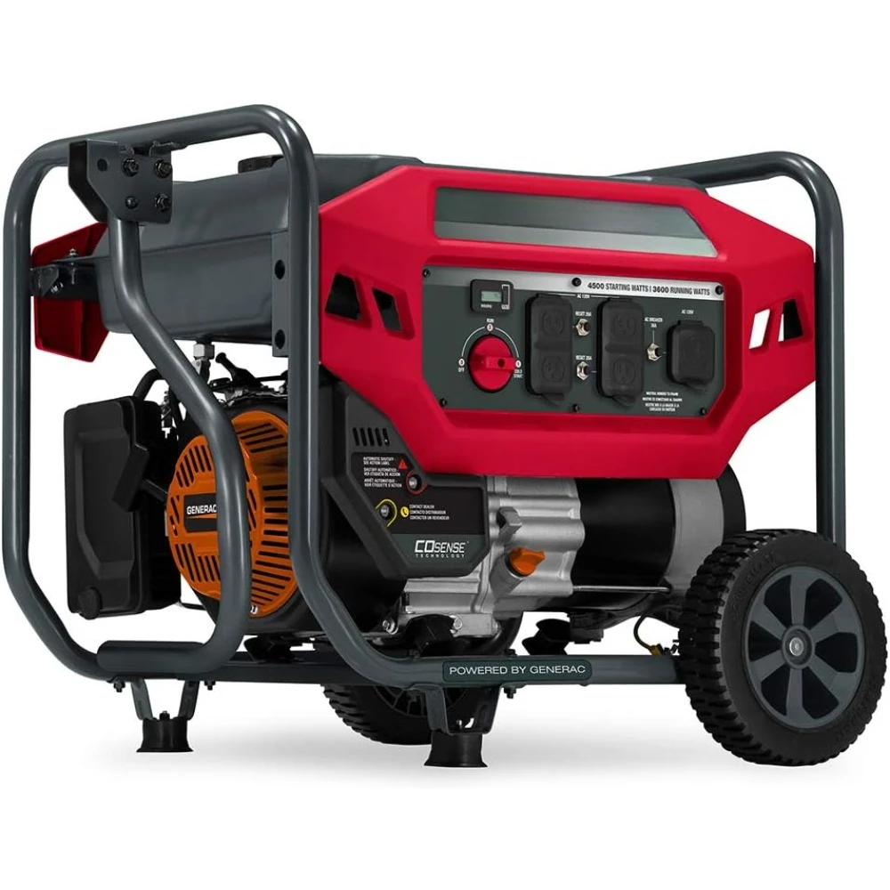 

PM4500 4,500-Watt Gas-Powered Portable Open Frame Generator - COsense Technology - Quiet Operation - Ideal for Home