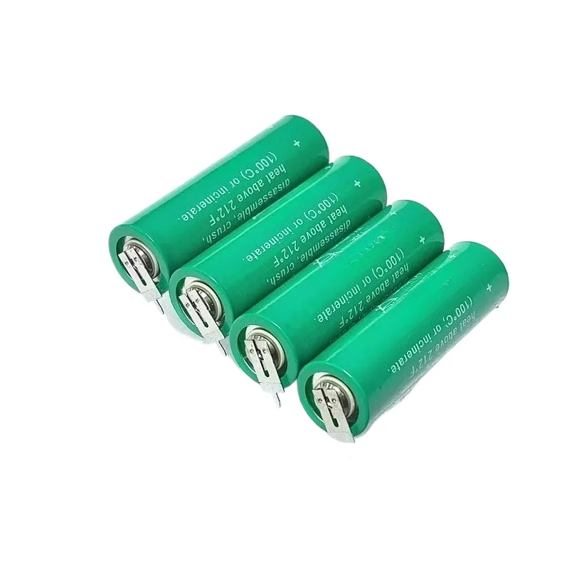 2Pcs CRAA 3V 2000mAh Single Double Tab for German VARTA PLC Lithium Battery Pack with Weld Leg Industrial PLC Disposable Battery