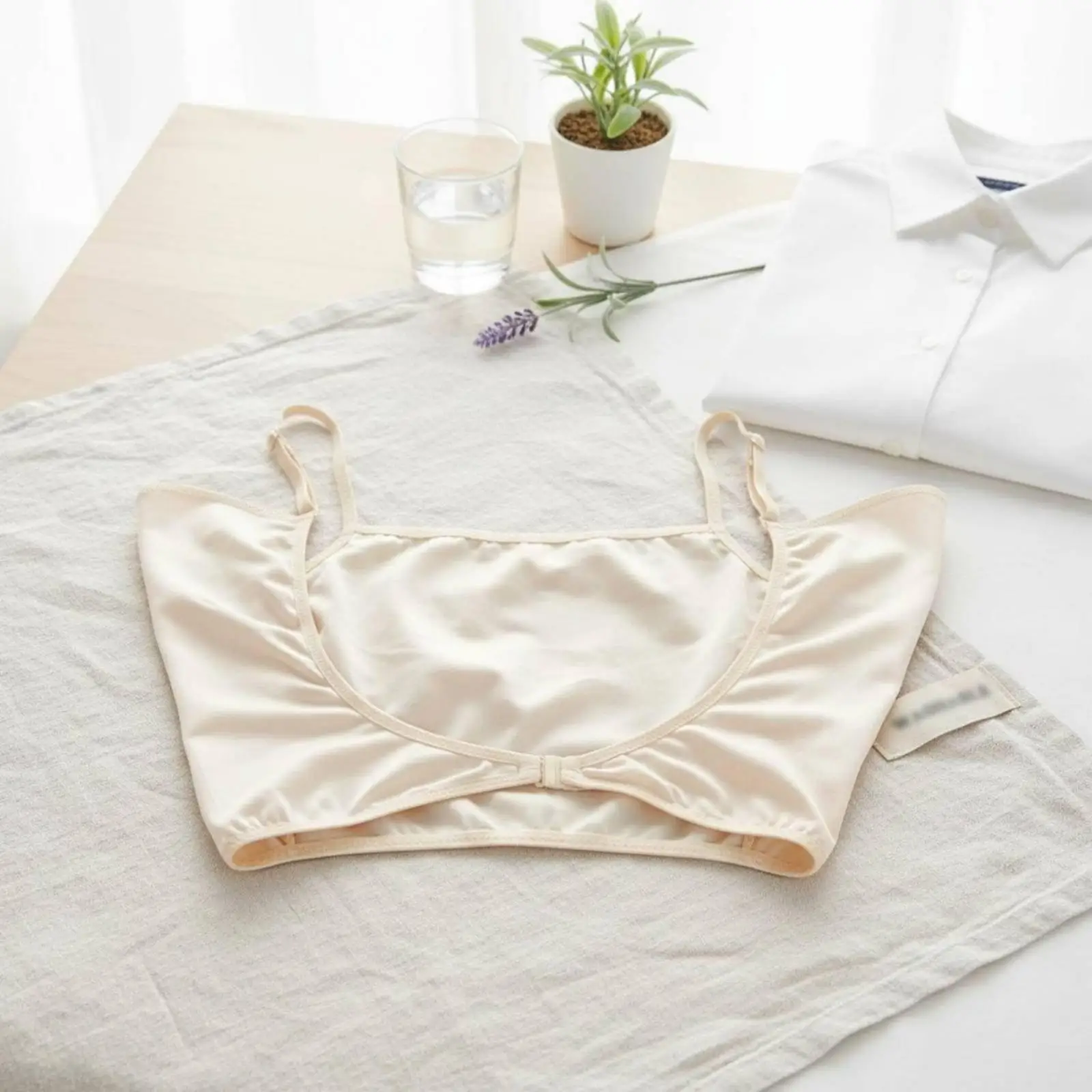 Women Sweat Pads for Armpit Reusable Underarm Sweat Liners Quick Buckle Design Washable Cotton Blend