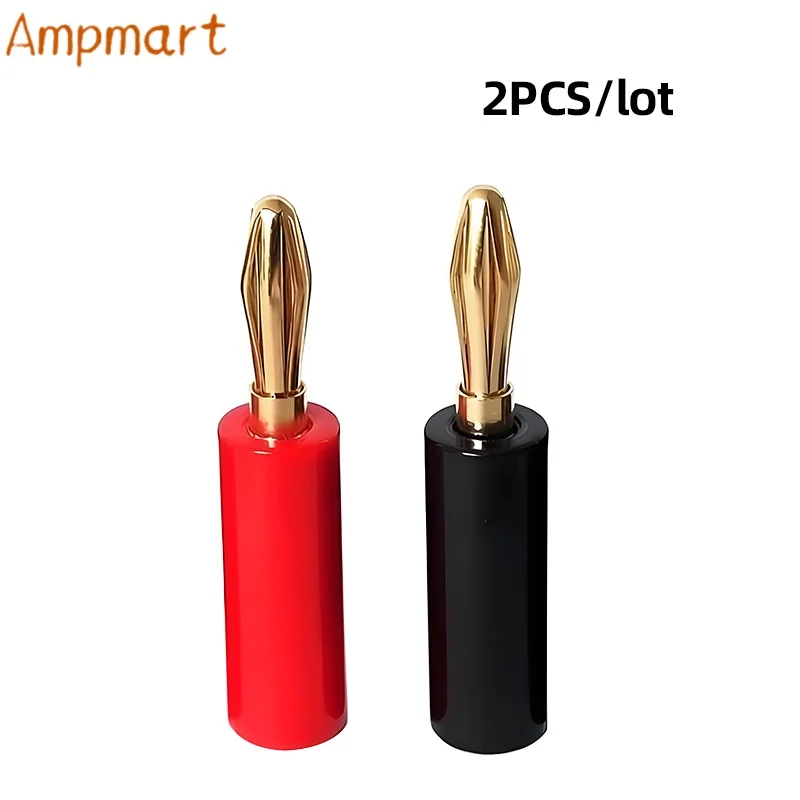 Ampmart Massiver Kupfer Vergoldeter Bananenstecker, 4mm, für Lautsprecher, Verstärker und Lautsprecherkabel – Detail 3