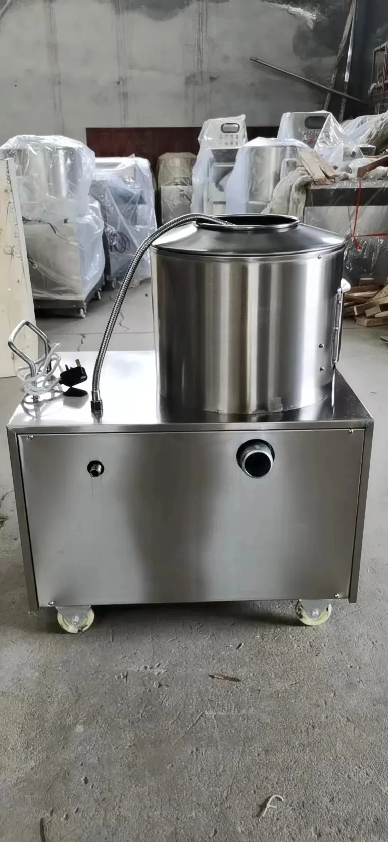 500kg/h Automatic Potato Cleaning and Peeler Machine/sweet Potato Cassava Skin Washing and Peeling Machine HJ-SPJX004