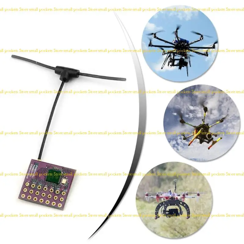 R1WD High Accuracy 6 Channel Unmanned vehicle Receiver with Lightweight PCB Design for Stable Transmission