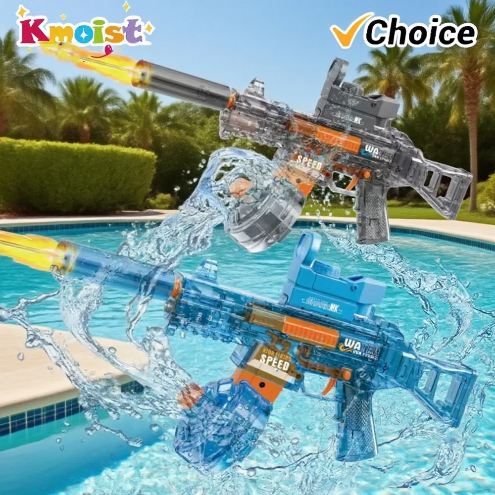 

Электрический водяной пистолет Ump45, мощный водяной пистолет высокого давления с огненной крышкой, уличные игрушки для детей, мальчиков, подарки на день рождения, Рождество