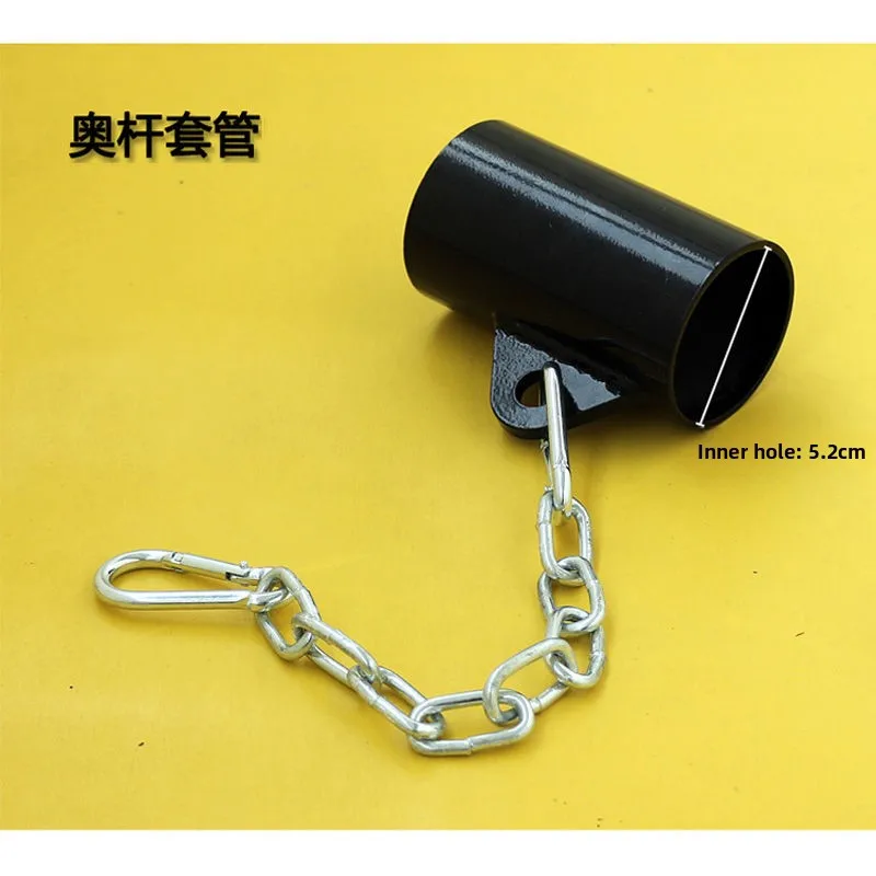 T Barbell Large Aperture Barrel Rowing Deadlift Casing Fitness Handle Puller Chain Casing Fitness Equipment Accessories