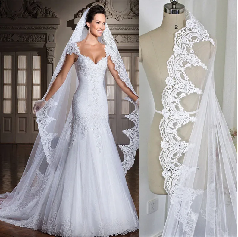 2022-women-cathedral-lace-bridal-veil-300-150cm-wedding-veil-lace-edge-1layer-soft-tulle-voile-mariage-accessories