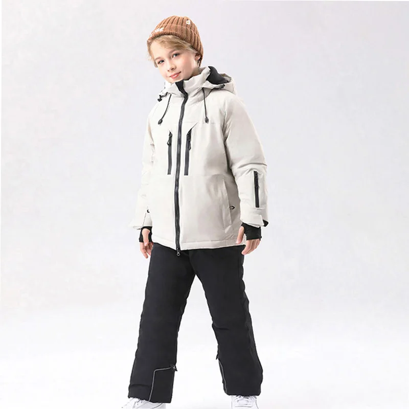 Children's ski Wear Snowboard Girls Outdoor Sports Thickened Waterproof Windproof Warm Cotton Boys Baby Skiing Clothes Pants