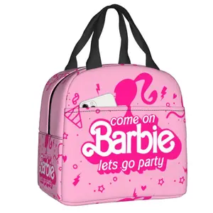 Custom Barbie Lunchbag, Leckschutz, Kühlschrank, Thermal, isoliert, Bento -Box, Frauen, Kinder, Arbeit, Schule, Camp, Camp, Reisen, Lebensmittelanwälztaschen 8 Hauptverkäufe Barbie Travel - №3