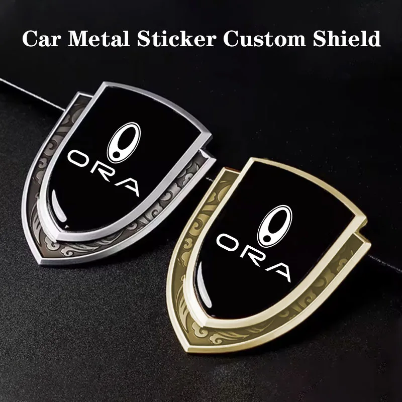 

3D Metal Car Fender Badge Decal Logo Sticker For Great Wall Ora Good Cat GT Ballet Ca tWhite Cat IQ Flash Cat Black Accessories