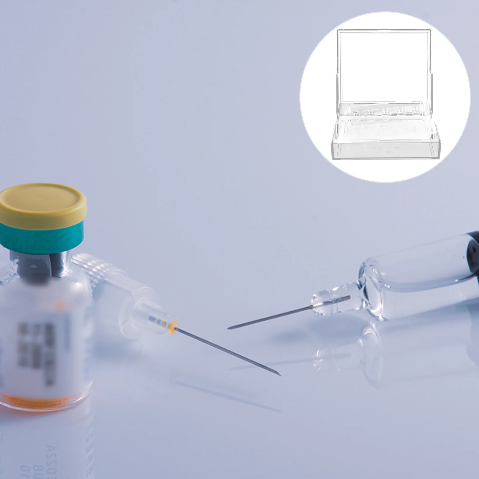 صندوق حقن مقاوم للضوء عالي الجودة من البلاستيك لعيادة المستشفى وحقيبة تخزين وحامل حاوية حقن طبية #2