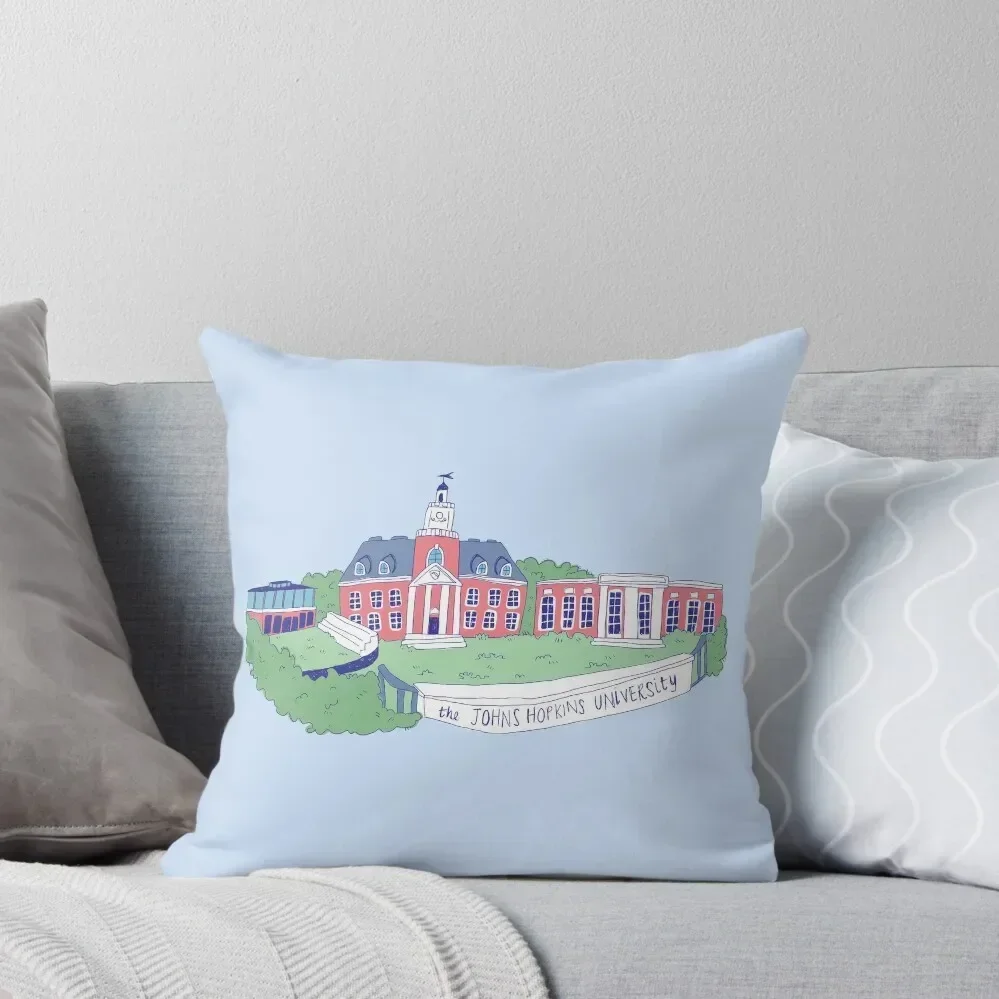 Johns Hopkins University Throw Pillow Luxury Pillow Case christmas decorations 2025 Christmas Covers pillow