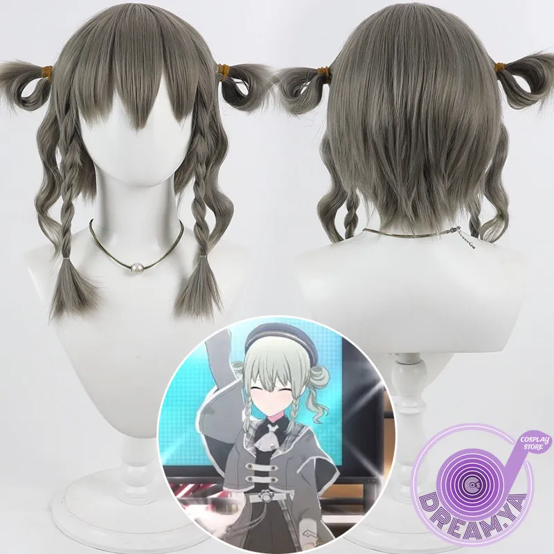 Kusanagi Nene Cosplay Wig Project Sekai Short  Heat Resistant Synthetic Hair Halloween Party Role Play Carnival + Free Wig Cap