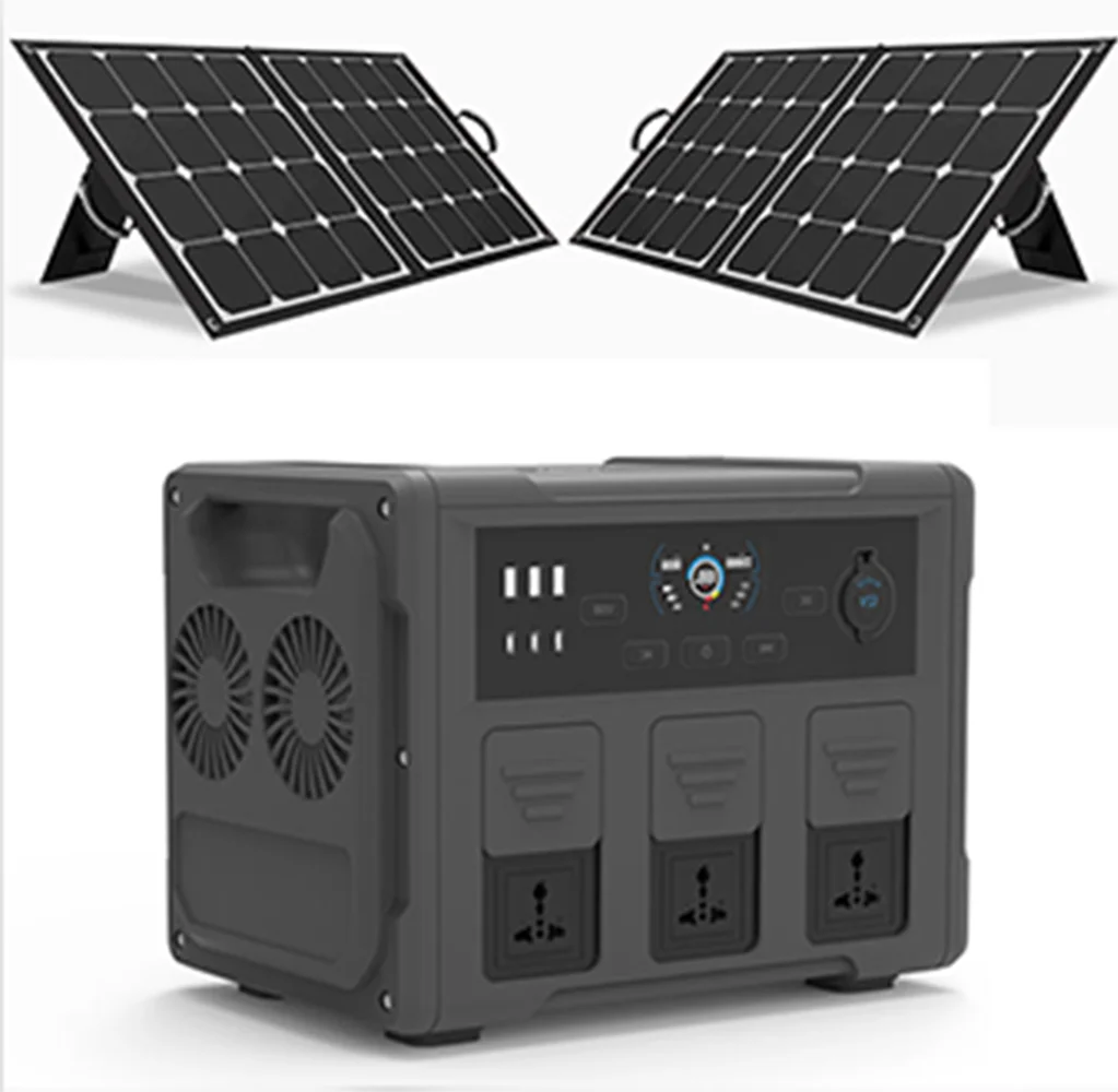 Home mobile charging 500W 1200W portable battery solar led light kits solar panel energy  power system