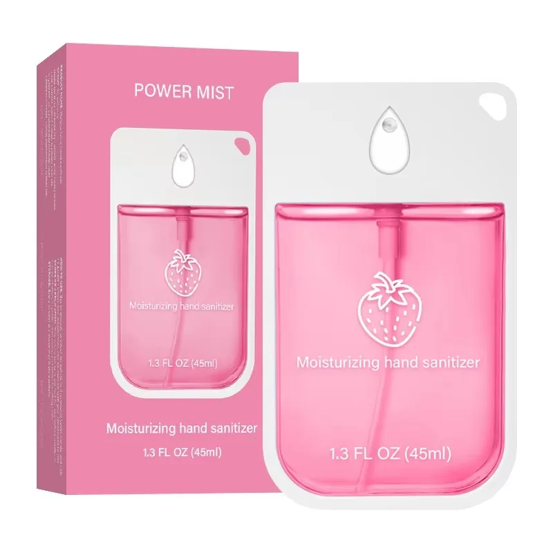 Reissetje handdesinfectiespray (1-6 stuks) - Alcoholvrij & hydraterende gel, 45ml flesjes voor onderweg, kantoor & dagelijkse verzorging.