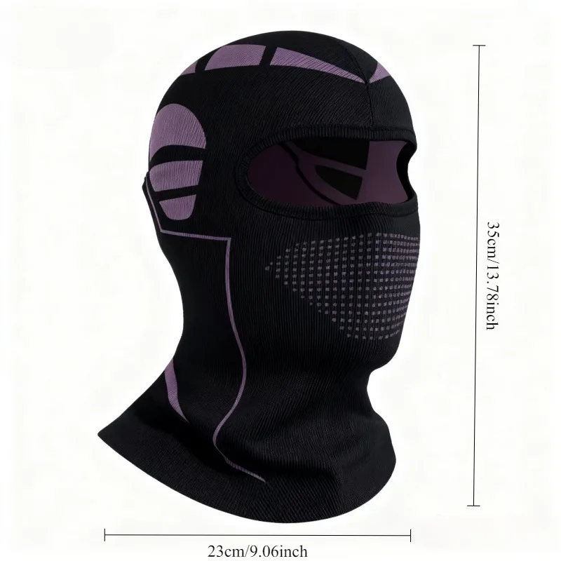 قناع الوجه بالاكلافا الحراري للطقس البارد، بطانة خوذة الدراجة النارية المقاومة للرياح من الصوف للرجال والنساء