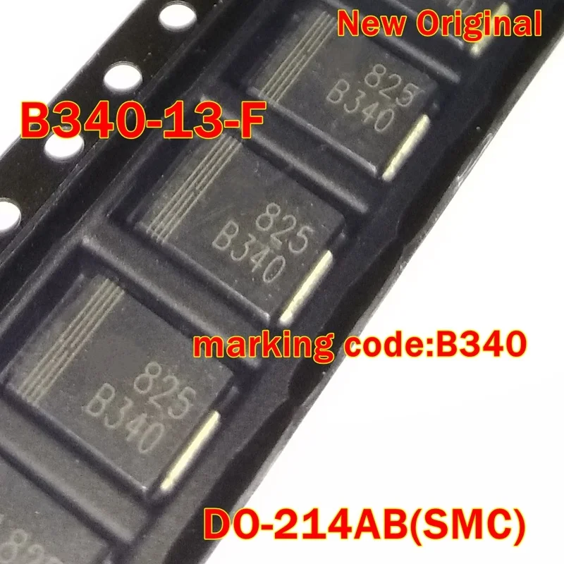 

5Pcs to 300Pcs B340-13-F Do-214Ab(Smc) New Original Marking Code:B340 Schottky Barrier Rectifiers