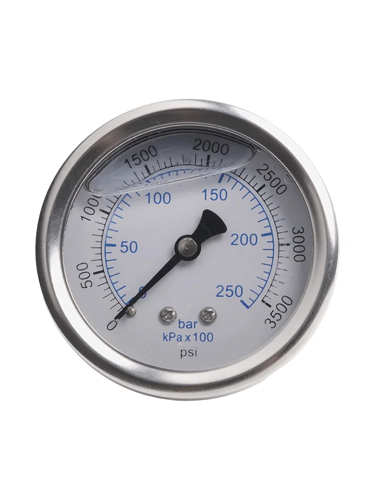 Power Equipment Cleaning Machine Parts Pressure Gauge Meter Detector 3500 Psi High Precision 0-250 Bar M14x1.5