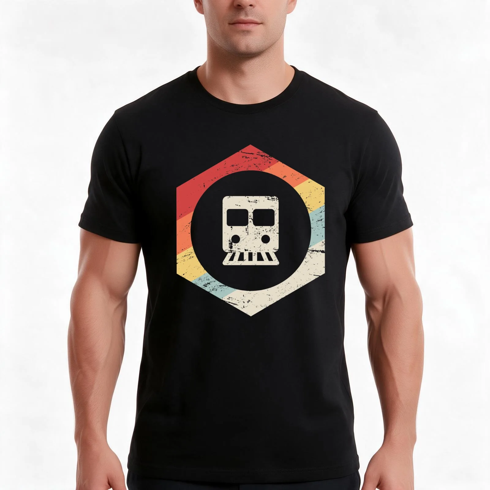 Retro Vintage Rail Crew Railroad Train Conductor T-Shirt Summer Casual Cotton Tee Oversized Streetwear Tops Unisex Men Women