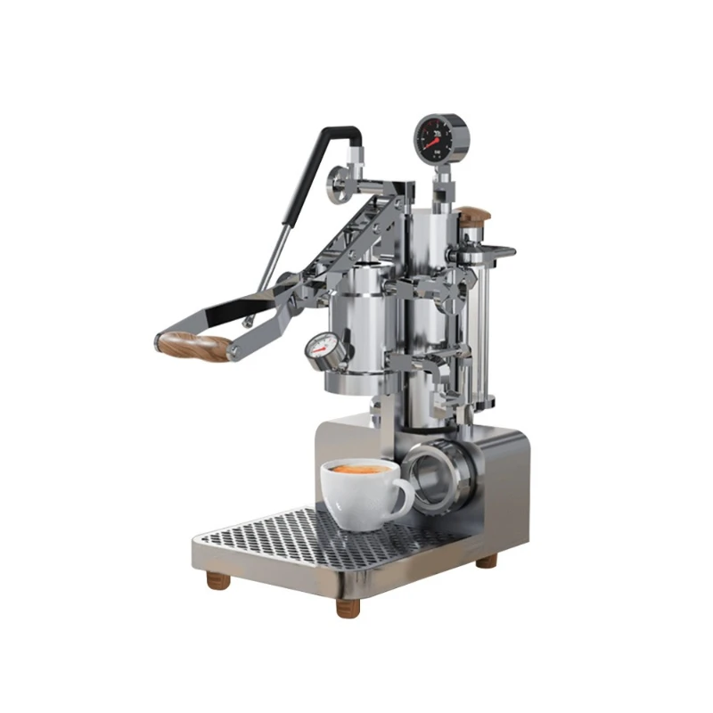 3/3S Hand Press Coffee Machine Household Italian Semi-automatic Transformer Tie Rod Manual Coffee Machine Steam Milk Foam