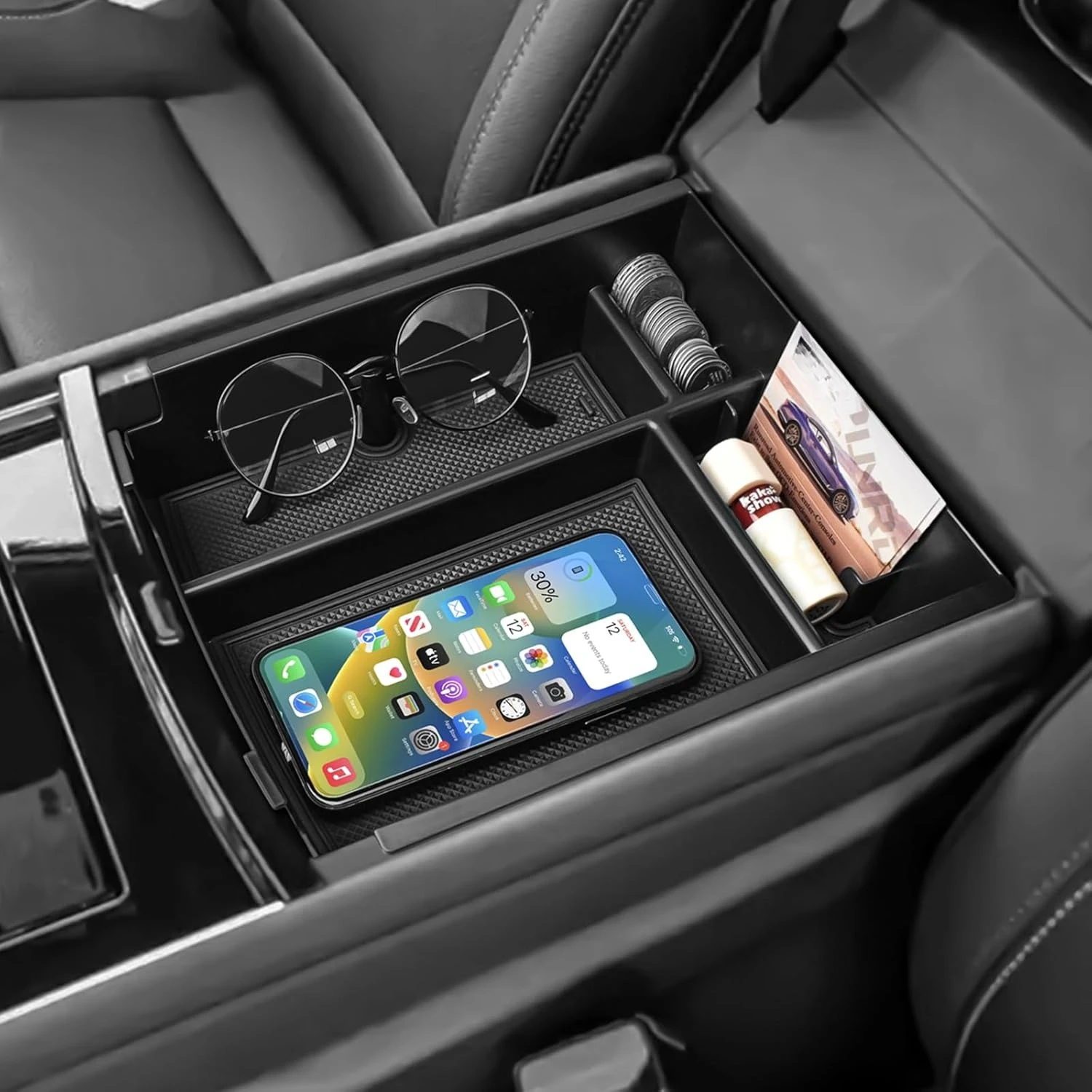 

Kptidy Center Console Organizer Tray for Chevy Traverse 2024 2025 Accessories Armrest Tray Middle Console Secondary Tray Box