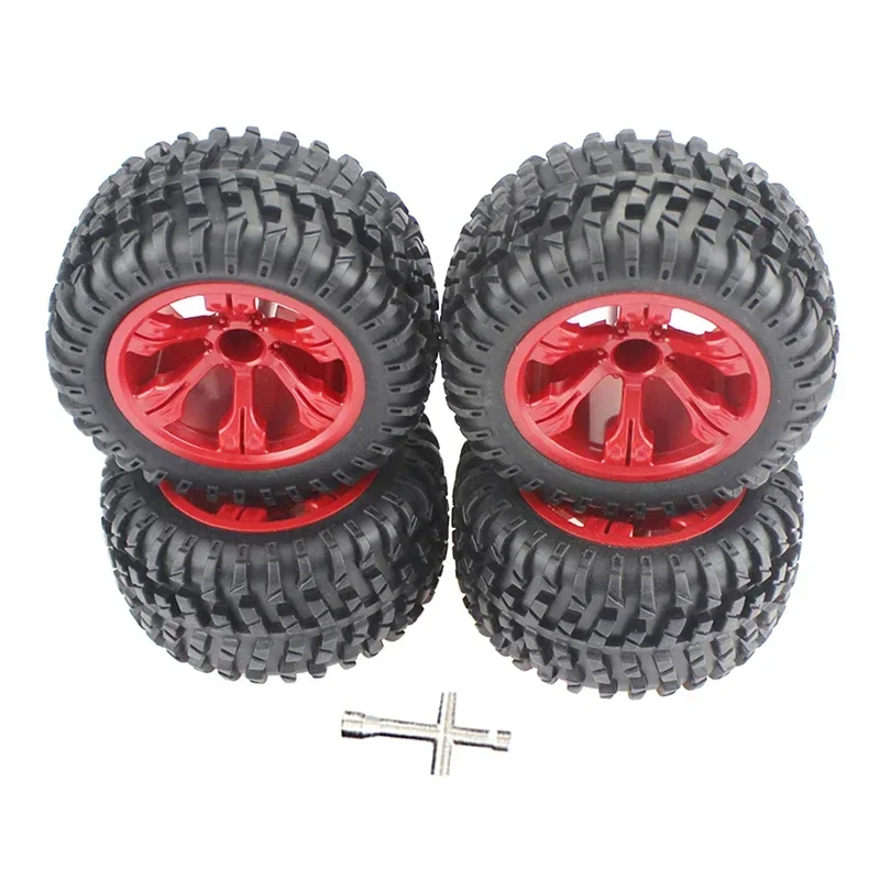 

4pcs 110mm RC Car Tires 12mm Hex for 1/12 1/14 1/10 Rock Crawler RC Car Wltoys 12427 12429 12423 144001 124019 124018