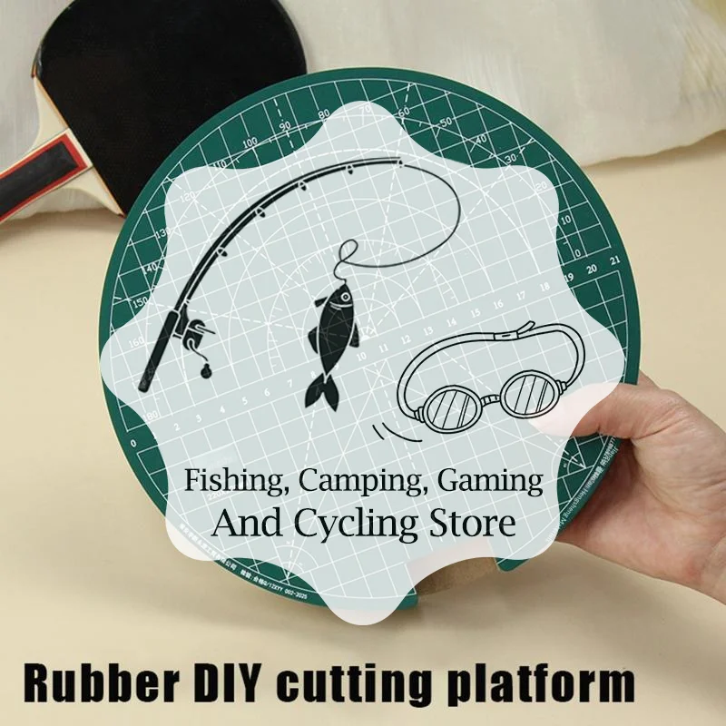 

Table Tennis Rubber Rotating Cutting Mat Set DIY Cutting Tool With Cutting Knife Ping Pong Racket Pasting Accessories Durable