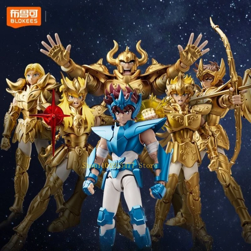 

Blokees Saint Seiya Action Figure Building Block Assembly Model Birthday Gift Toys Desktop Decoration Puzzle Collect Souvenirs