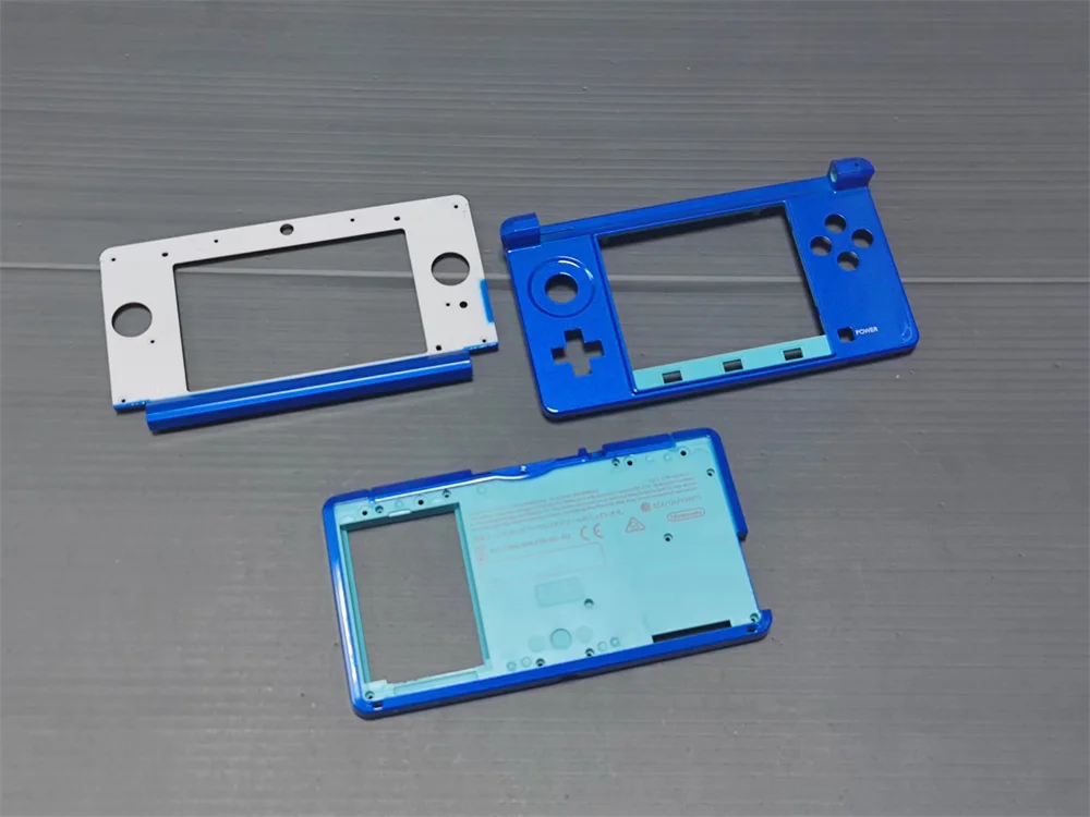Original nuevo para consola pequeña 3ds, funda BCD, juego de marco de plástico de 3 uds.