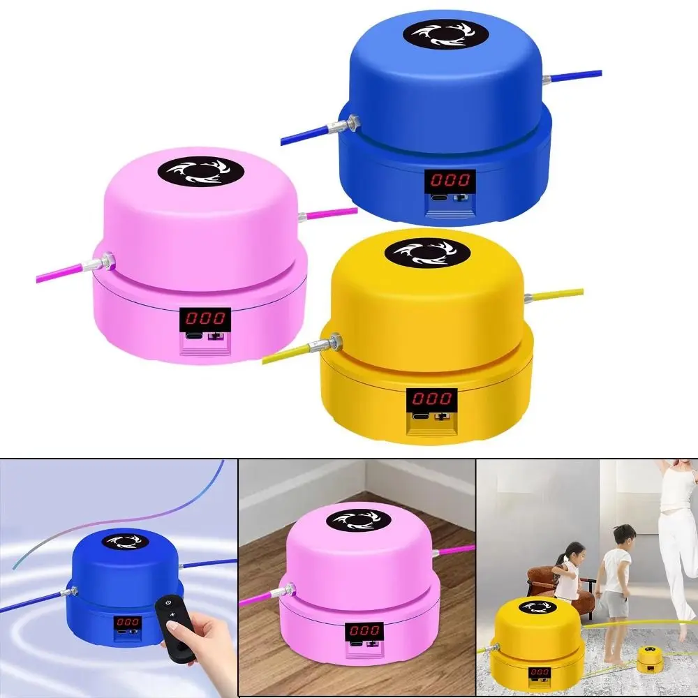 

Digital Counter Electric Rope Skipping Machine Remote Control Training Toy Automatic Jump Rope Adjustable Speed USB Charging