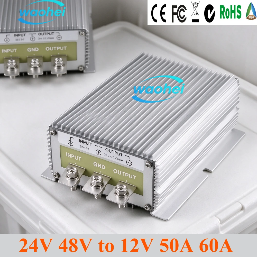 Reliable Product Step Down 24V/48V To 12V 30A 40A 50A 60A DC DC Converter 24 Volt To 12 Volt 720W DC-DC Car Buck Voltage Regulat