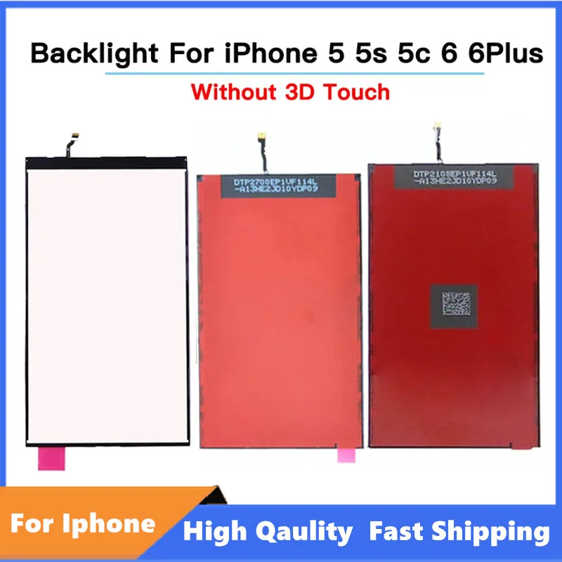 For iPhone 11 XR Screen Backlight Film with 3D Touch Function Flex Cable For iphone 6 6S 7 8 Plus 5 Original LCD Backlight Panel