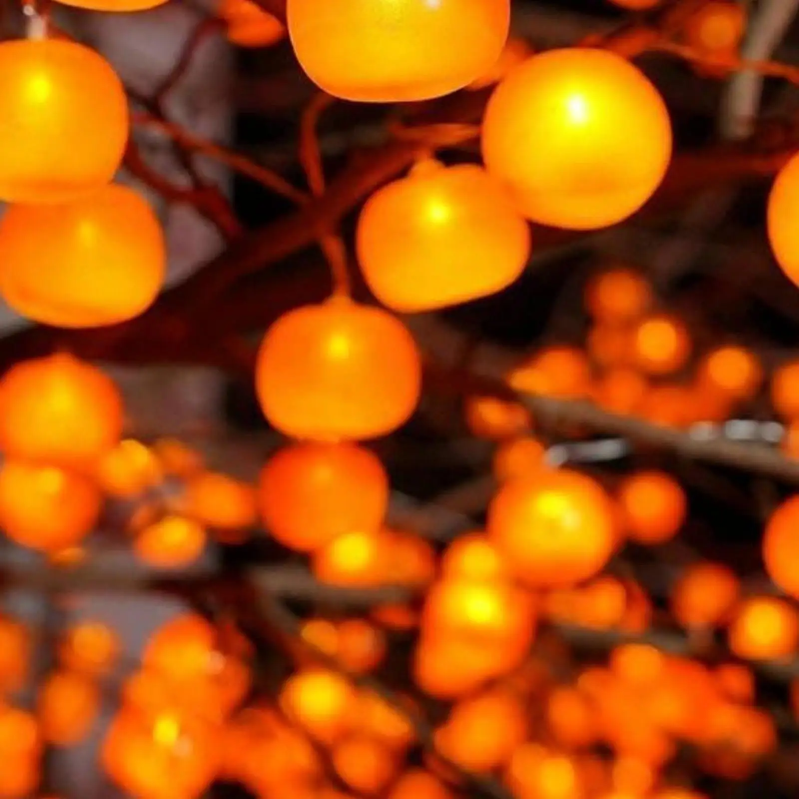 

LED Persimmon String Light USB Powered Lantern Decoration Lights for Balcony Bedroom Living Room Garden