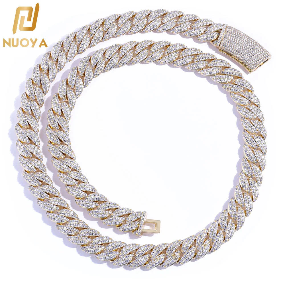 Choice for influencer outfits, unisex 13mm Double Row Bubble Necklace uses PT950 Platinum paired with glossy artificial diamonds