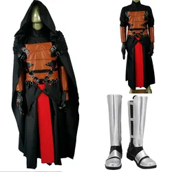 War Darth Cosplay Revan Costume Boots shoes Full Set Outift Halloween Party Clothing custom made