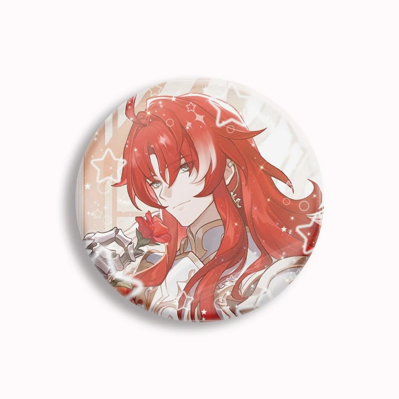 Game Honkai Star Rail Argenti Button Pin Creative Cartoon Art Brooch Badge Bag Coat Accessories Decor Jewelry Gamer Fans Collect