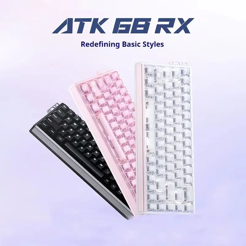 Atk 68rx Magnetic Axis Keyboard Wired Connection Ergonomic Removable Diy Decoration Rgb Lighting Effect Gaming Esports Keyboard