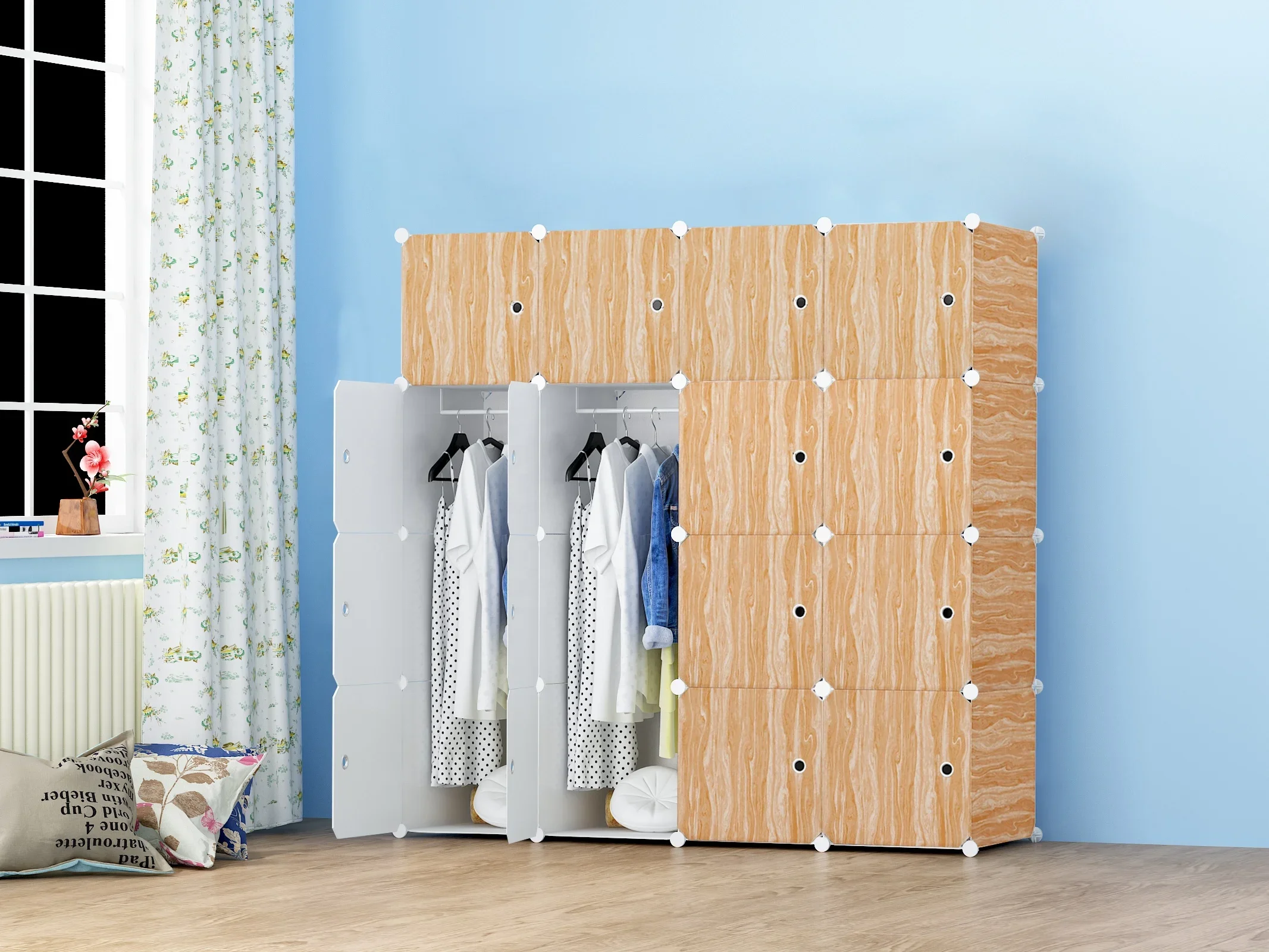 

«Портативный пластиковый шкаф из полипропилена своими руками», складной шкаф, современный шкаф, шкаф для одежды