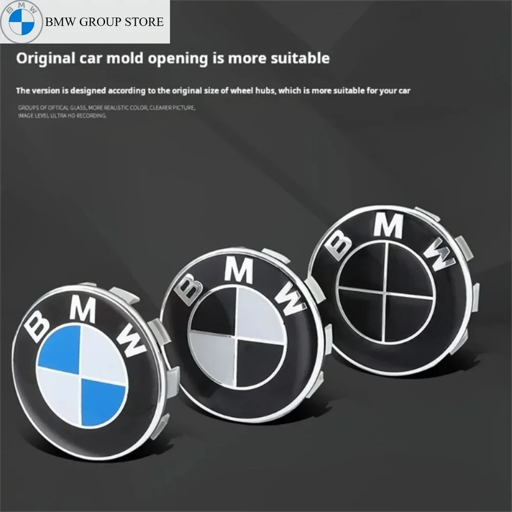 

BMW GROUP 4Pcs 56MM 68MM Car Wheel Center Hub Cover Caps For BMW M M5 E39 E46 E60 E90 F01 F10 F30 G01 G20 G21 G30 G11 F15 X5 X3