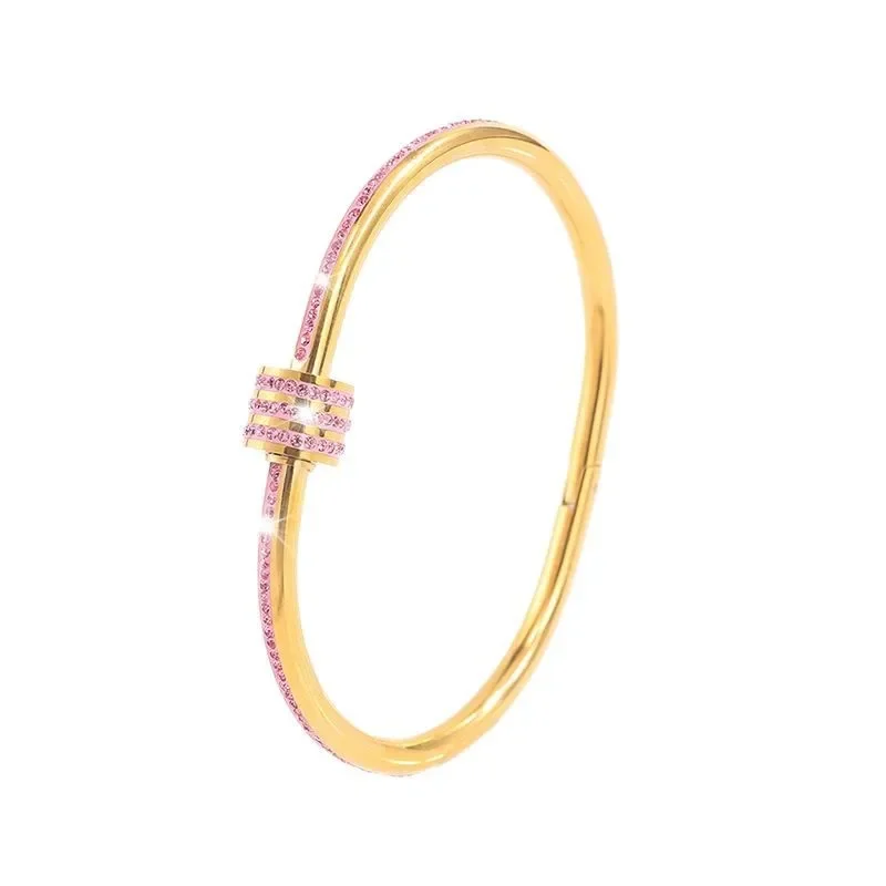 سوار زركونيا مكعب مطلي بالذهب عيار 18 قيراط للنساء، سوار كريستال من الخرز المحظوظ، سوار حب عتيق، مجوهرات هدية عيد ميلاد