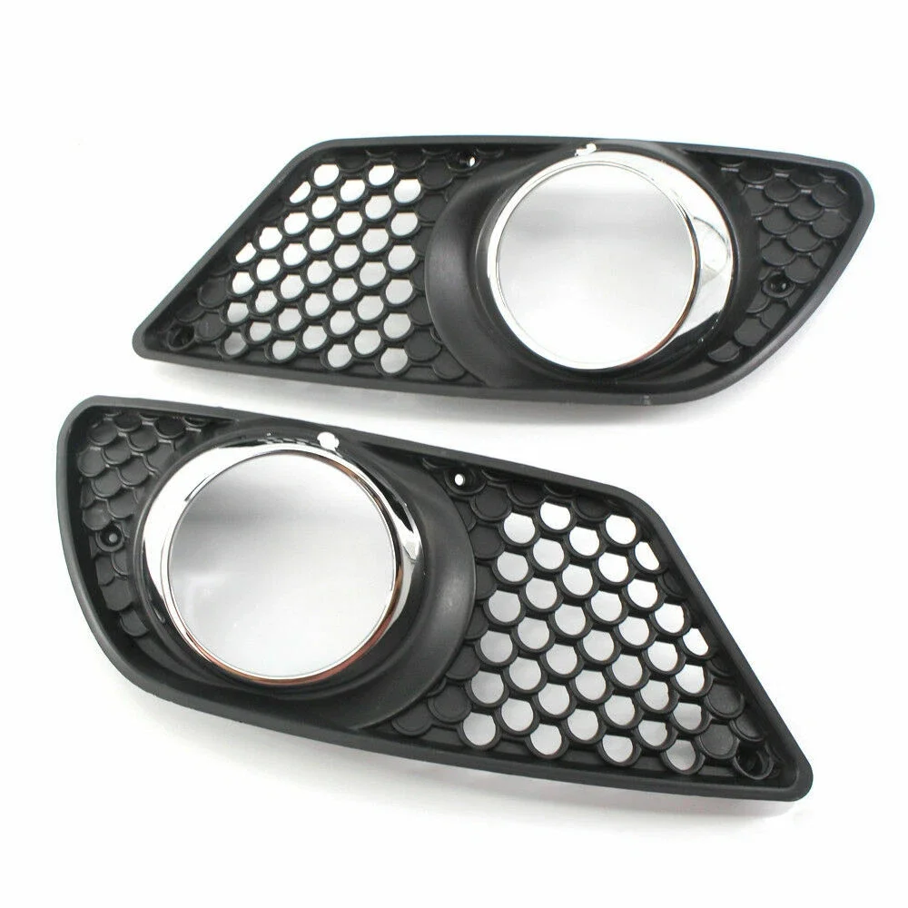 Fog Light Cover For Mercedes Benz C Class W204 2008-2010  Front Bumper Grille Foglights Covers Frame Hole Protect view 4