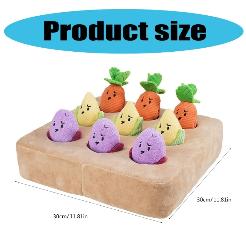 Puzzle Squeaky Potato Toy Estimulación Mental para Perro Potato Snuffle Mats para Perro y Estimulación Mental