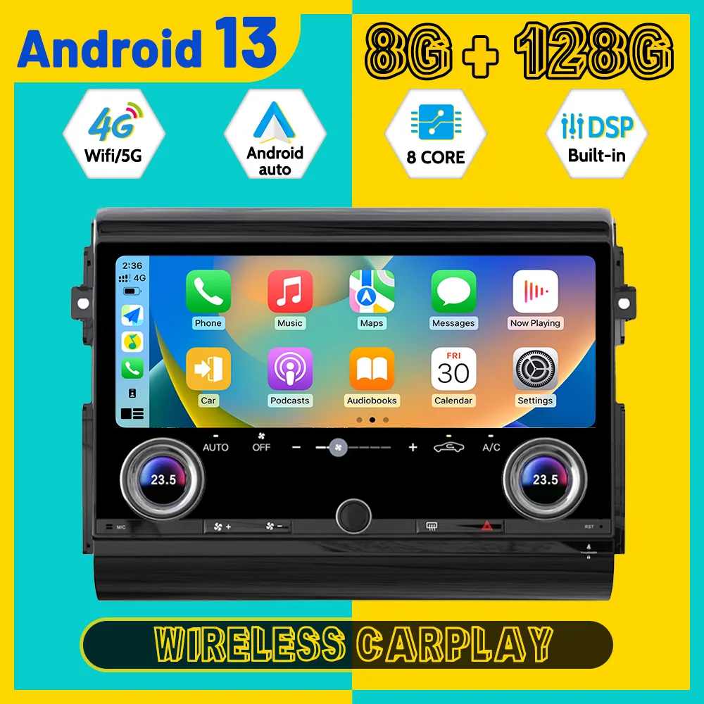 13.3''Navigation 8 core Carplay For Toyota Cruiser FJ 2007-2021  Multimedia Player Android 11 Auto GPS Navi Wireless  Head