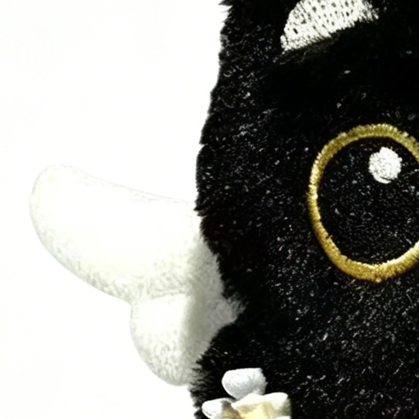 Black Cat Plush Shape Bag Charm Cute Black Cat Plush Toy Keychain Backpack Hanging Bag Decoration Gifts Cute Plush Keychain - view 6