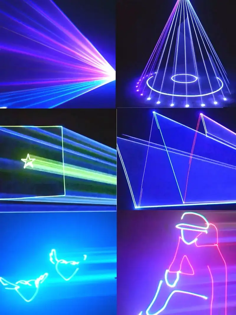 DJ Disco Light Party Light 3D Animation Laser Light Sound Activation DMX Party Projection Light Club Family Gathering