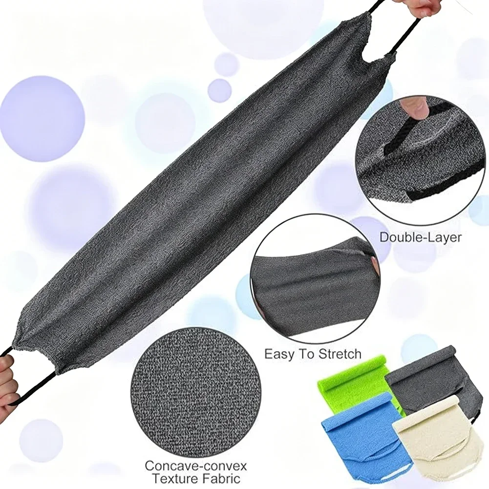 1Pc Beauty Skin Exfoliating Cloth Wash Cloth Body Wash Towel Nylon Bath Towel Skin Polishing Towel Back Scrubber Tool